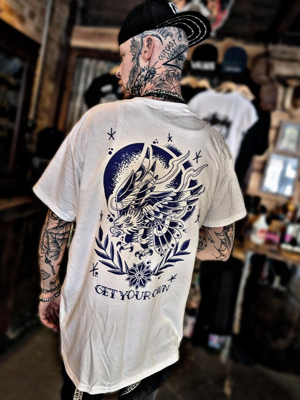 Old School Eagle graphic tee lifestyle product photo - Original Renegade