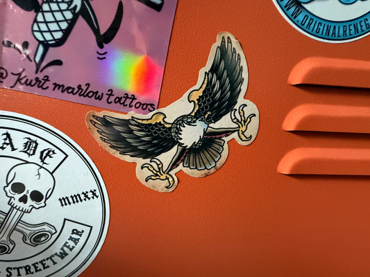 Old School Eagle Decal