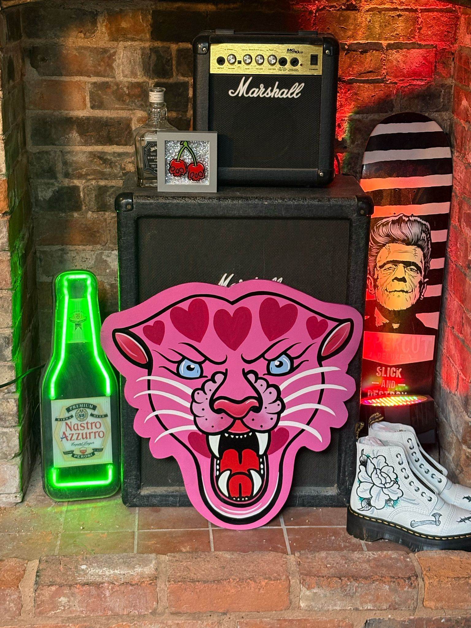 Traditional Pink Panther Painting - Original Renegade