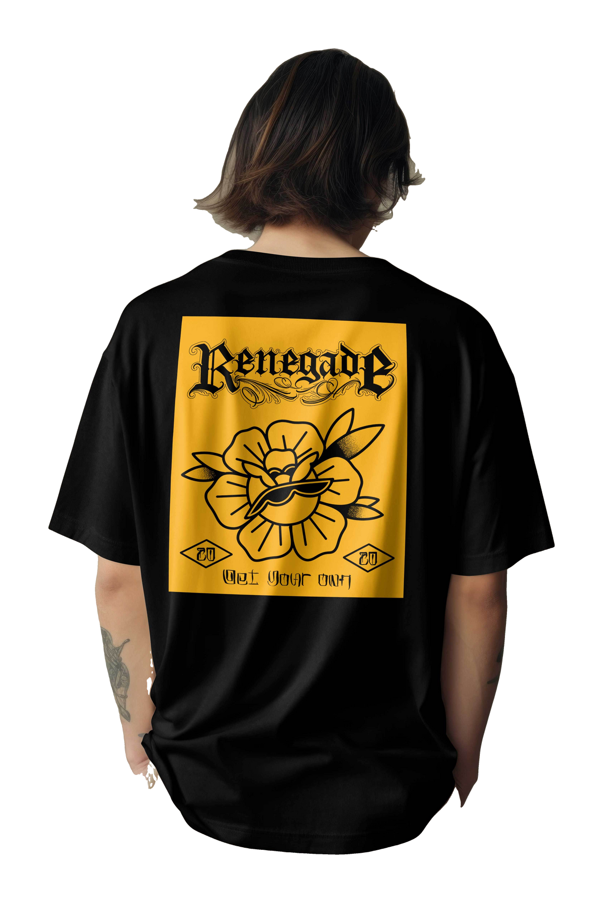 Traditional rose tattoo-inspired graphic tee artwork by Original Renegade