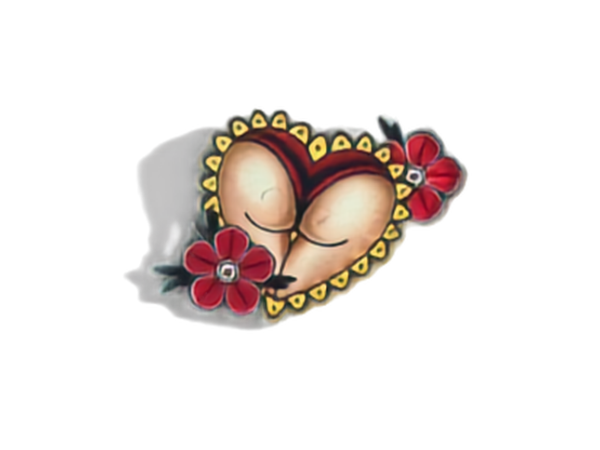 Original Renegade tattoo-inspired pin badge gift