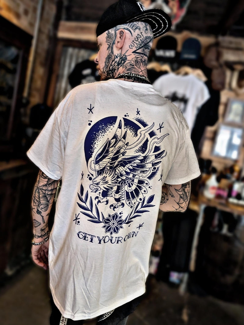 Old School Eagle graphic tee lifestyle product photo - Original Renegade