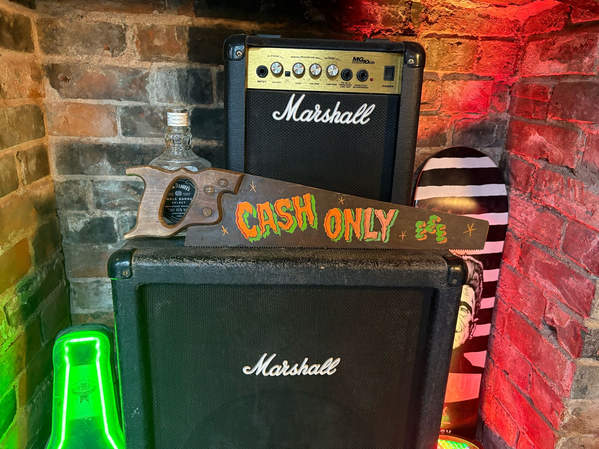 Cash Only | Hand Painted Vintage Saw