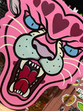 Heart Pink Panther Painting