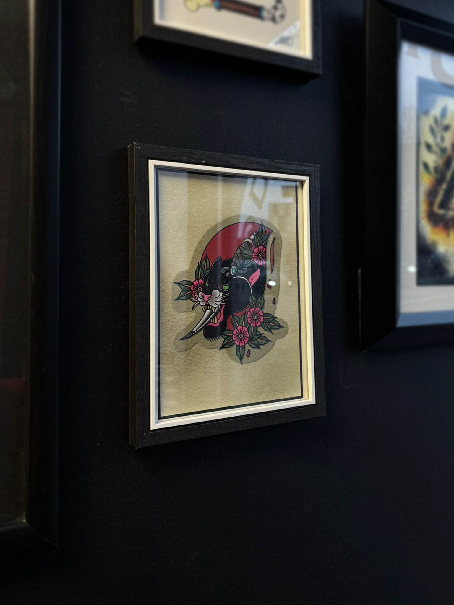 Traditional Style Panther Head Print - Original Renegade