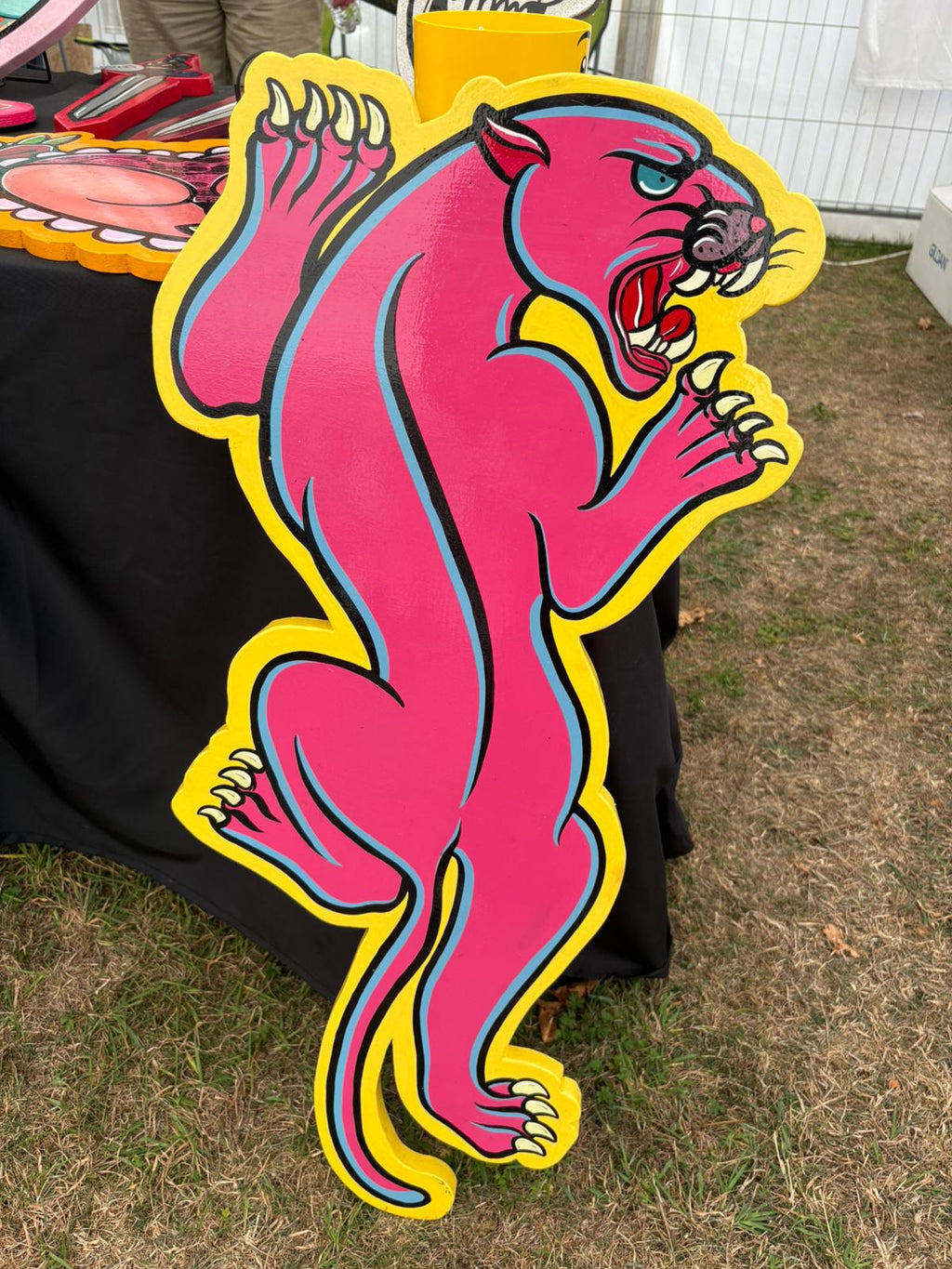 Climbing Pink Panther Painting