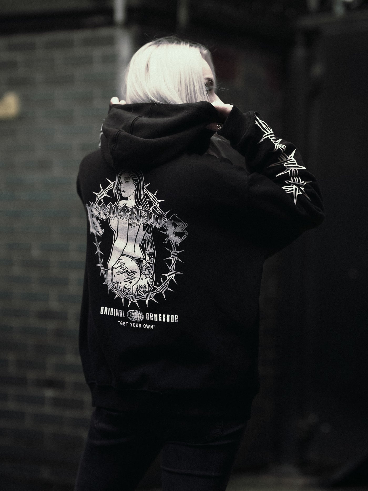 Graphic hoodie lifestyle product photo - Original Renegade