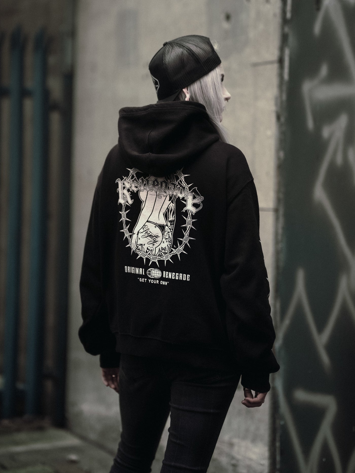 Graphic hoodie detail product photo - Original Renegade