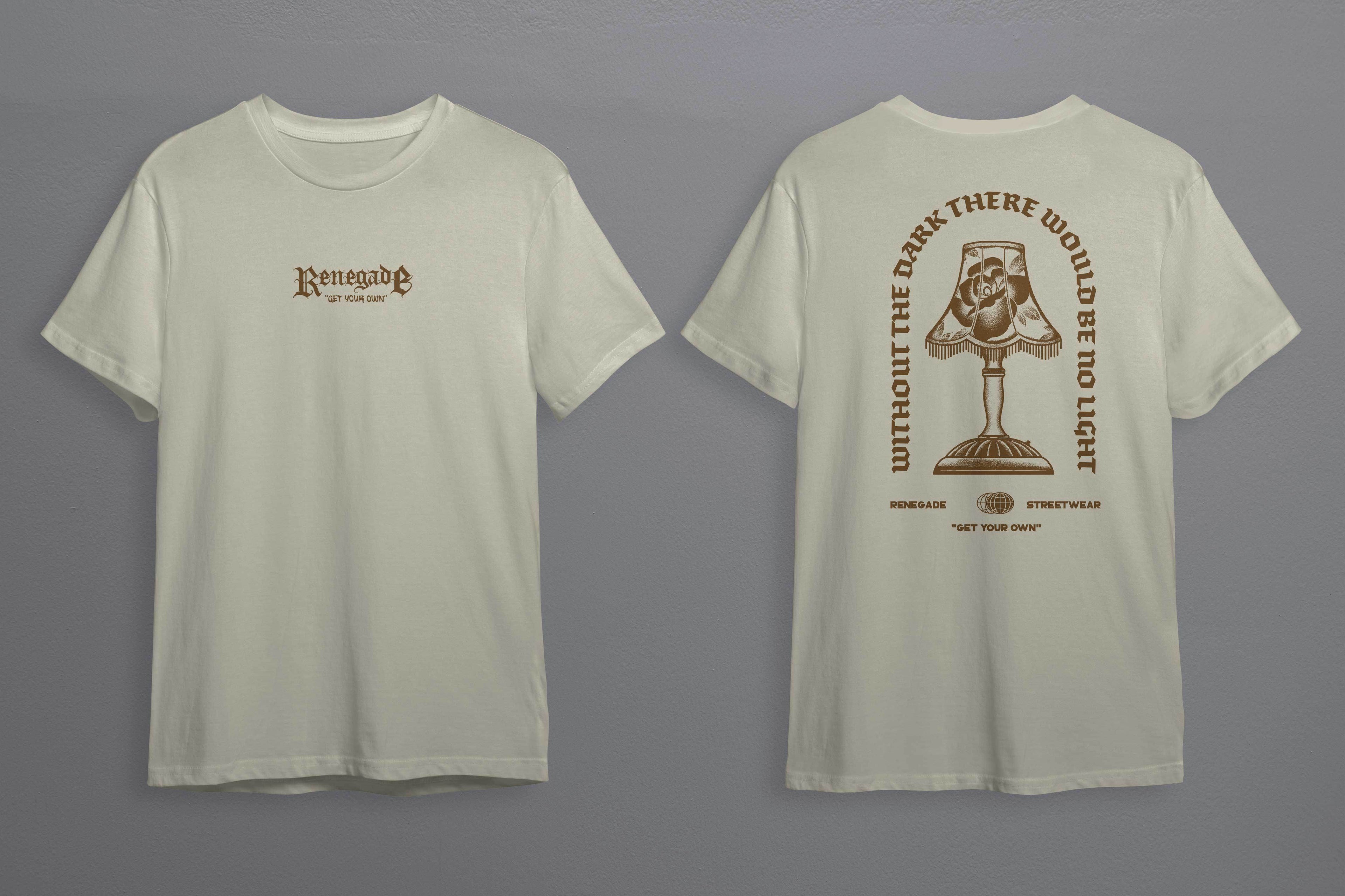 Without The Dark | Natural Cotton Oversize Tee - Original Renegade