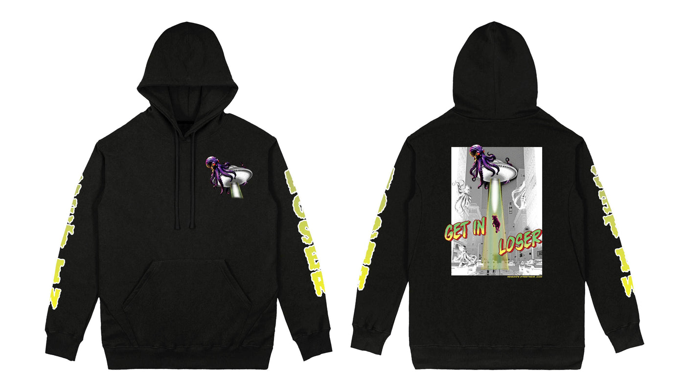 Get In Loser heavyweight graphic hoodie with large original back print