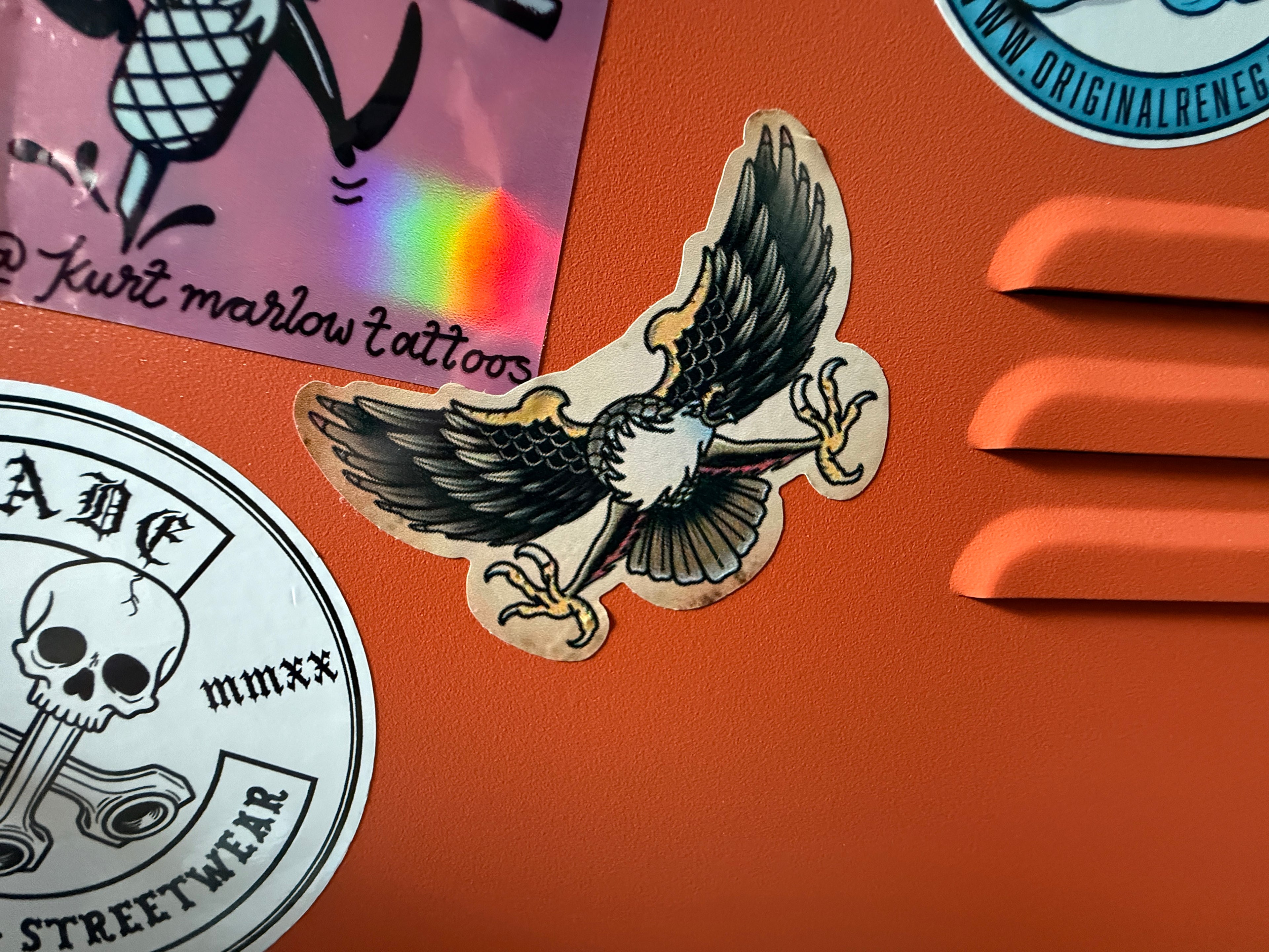 Old School Eagle Decal