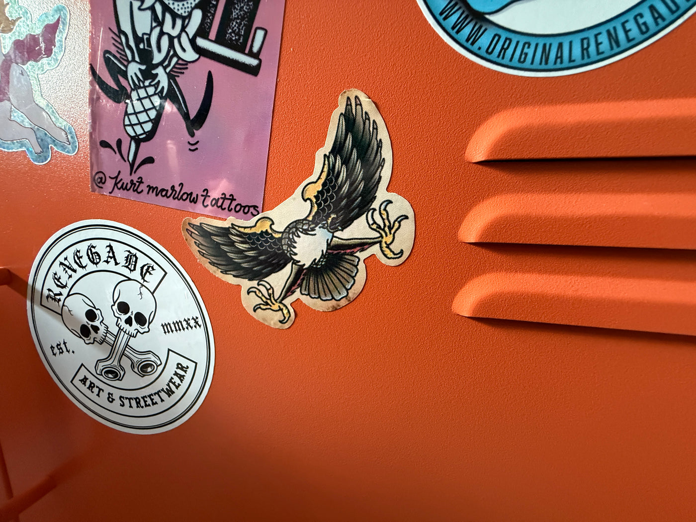 Old School Eagle traditional tattoo-flash sticker decal