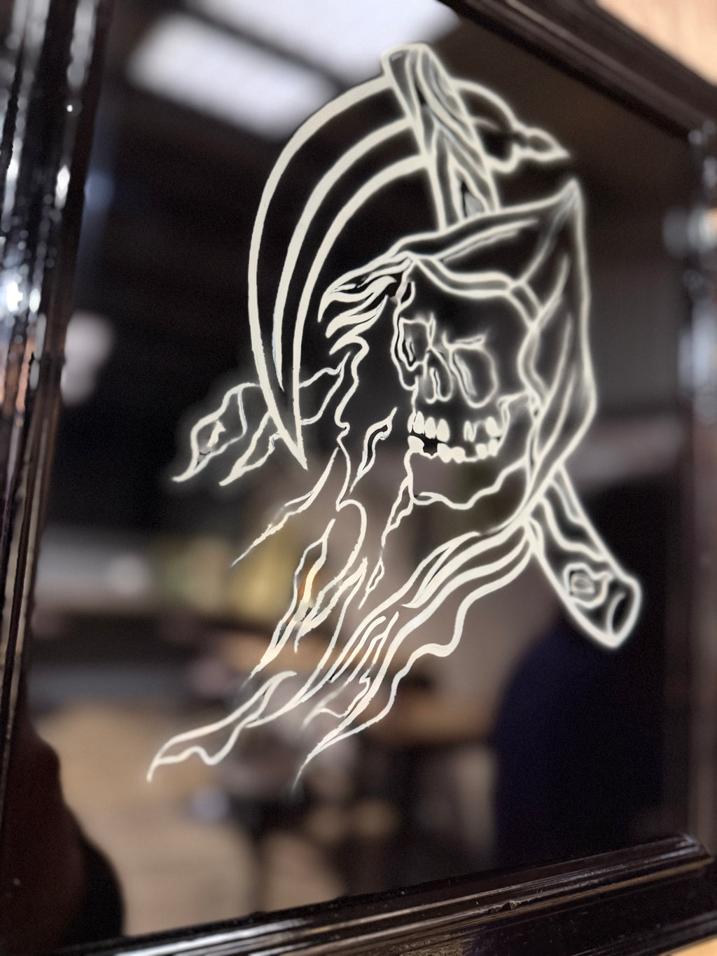 The Reaper | Glass Painting