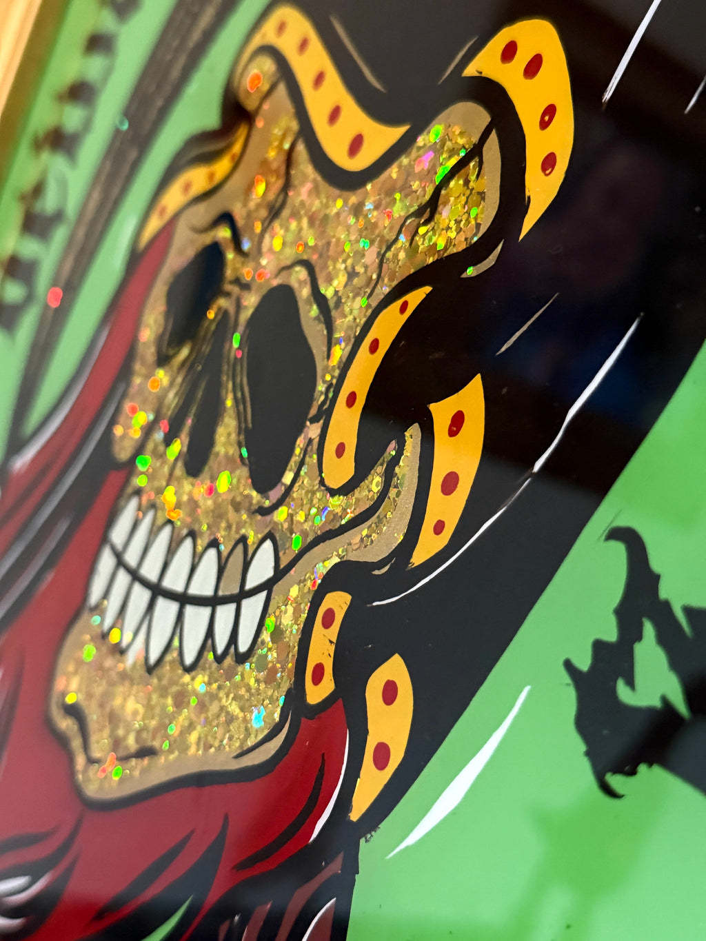 The Reaper Is Coming | Reverse Glass Painting