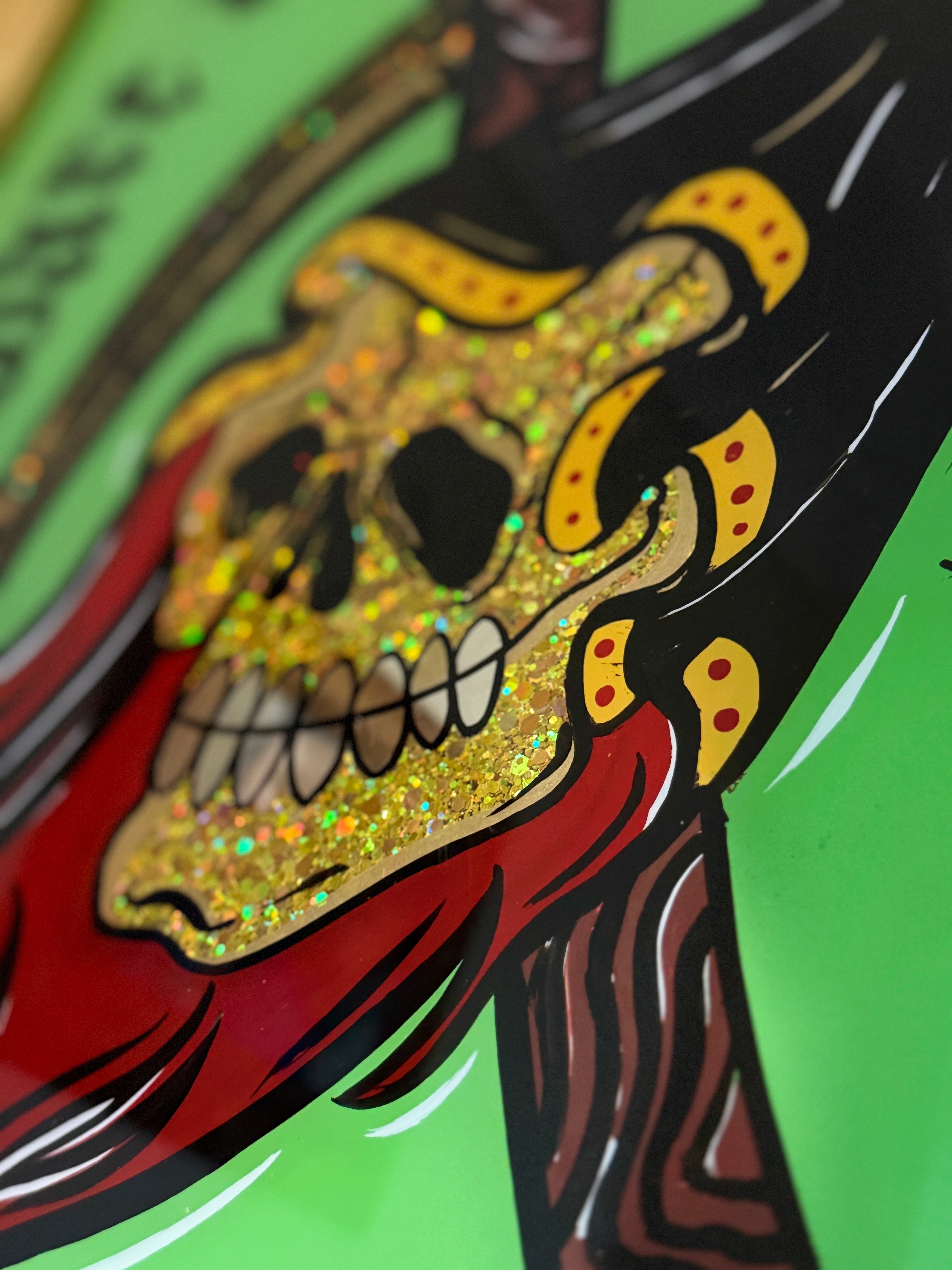 The Reaper Is Coming | Reverse Glass Painting