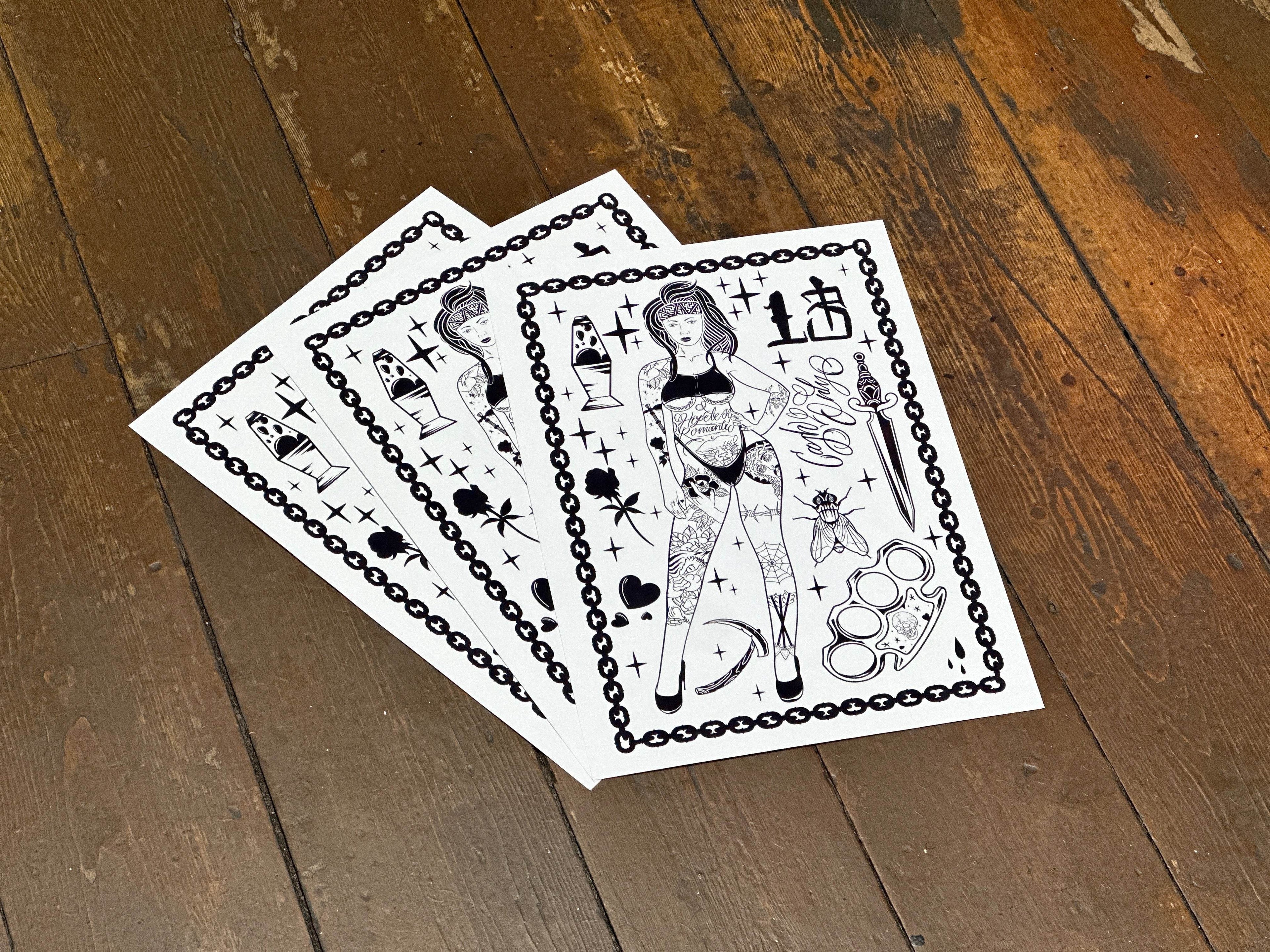 Blackwork 'Trouble' A3 Poster Print | Street Art Graffiti Style Print - Original Renegade