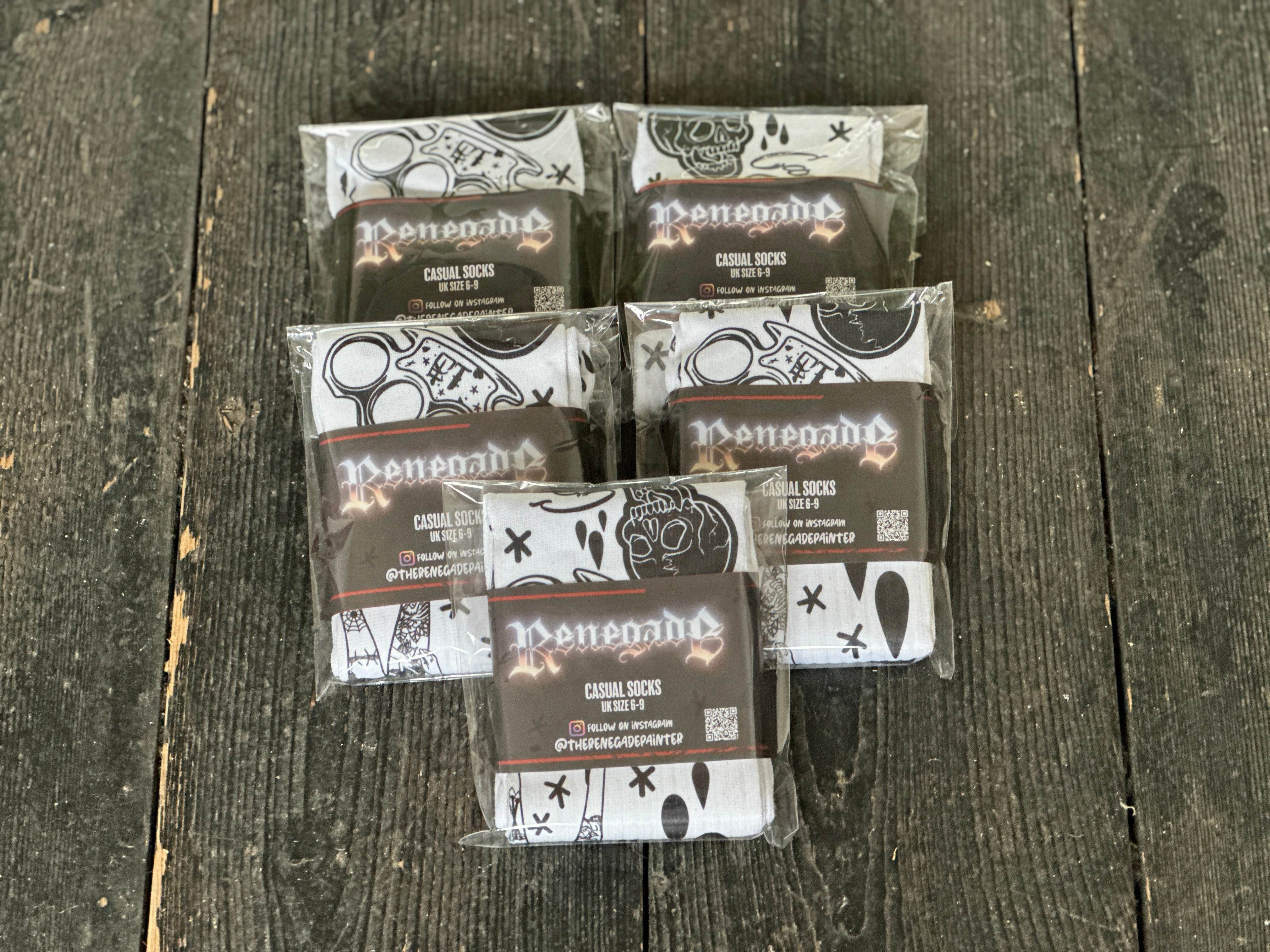 Flash Sheet Print Socks - Original Renegade