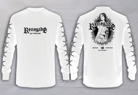 Trouble long sleeve graphic tee white colourway - Original Renegade