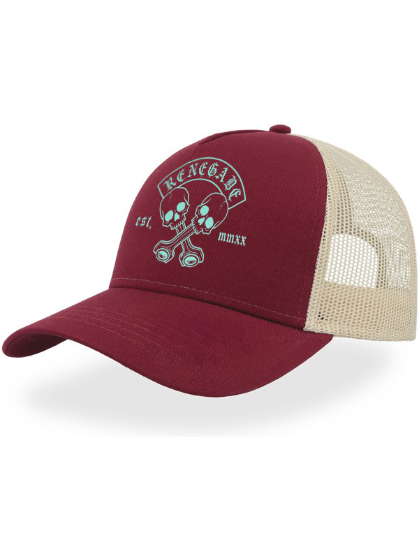 Renegade Piston trucker cap — burgundy product photo, Original Renegade