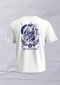 Old School Eagle graphic tee back print - Original Renegade