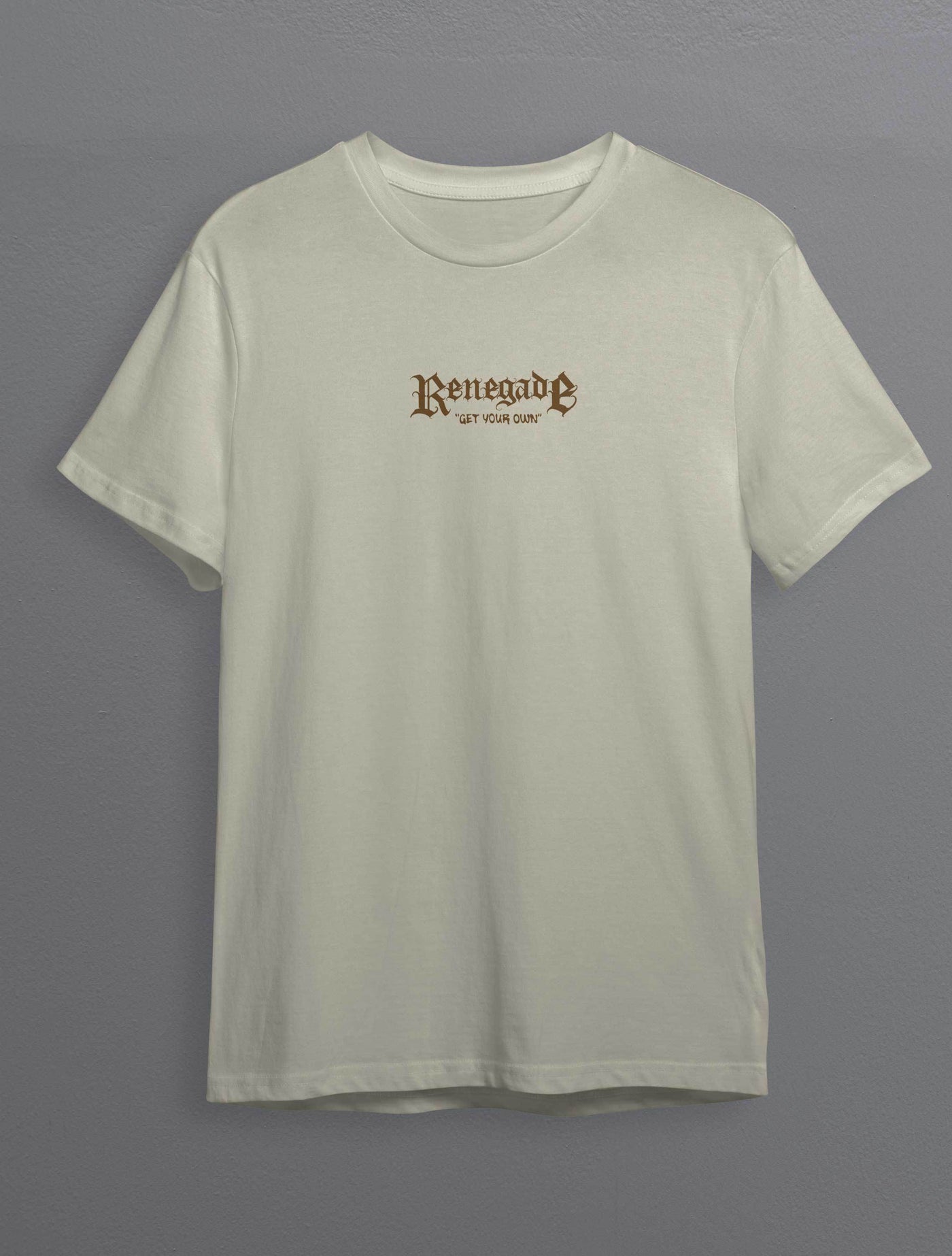 Without The Dark natural graphic tee front print