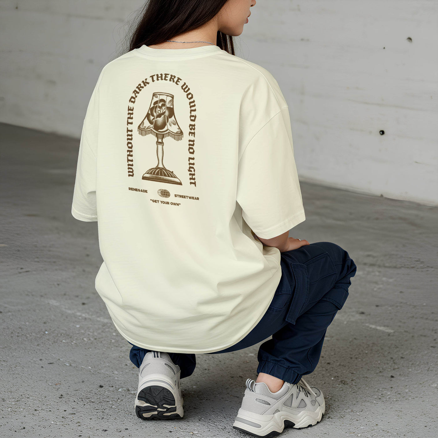 Natural graphic tee model fit photo - Original Renegade