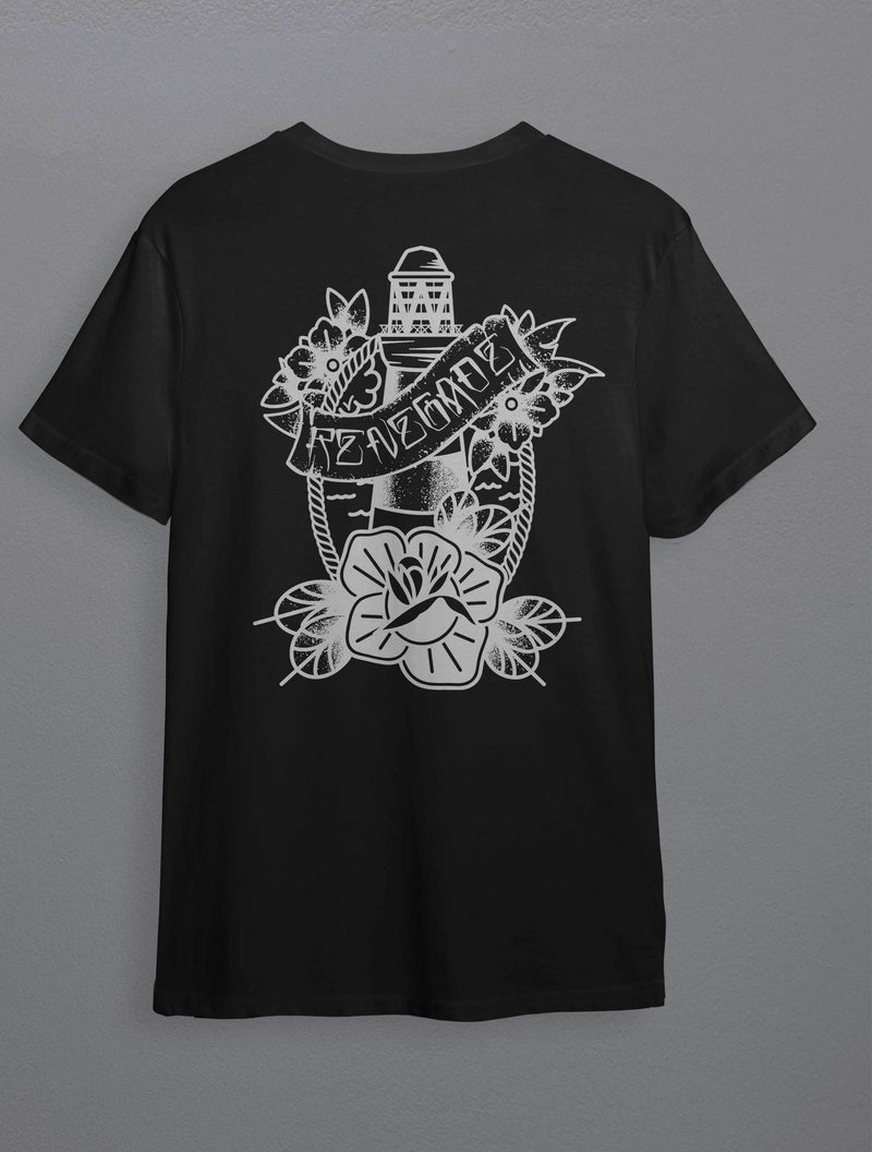 Lighthouse graphic tee back print product photo - Original Renegade