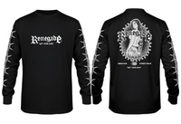Trouble long sleeve graphic tee product mockup - Original Renegade