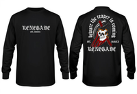 The Reaper long sleeve graphic tee product mockup - Original Renegade