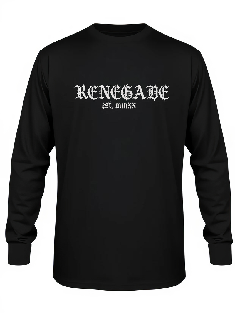 The Reaper long sleeve graphic tee front print - Original Renegade