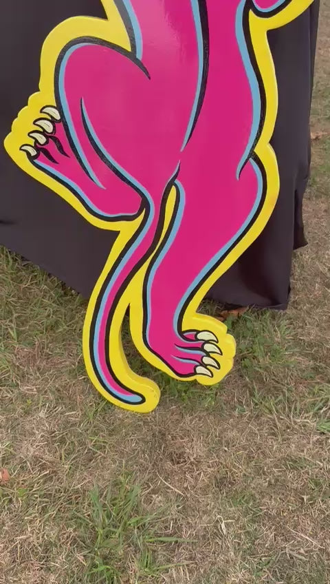 Climbing Pink Panther Painting