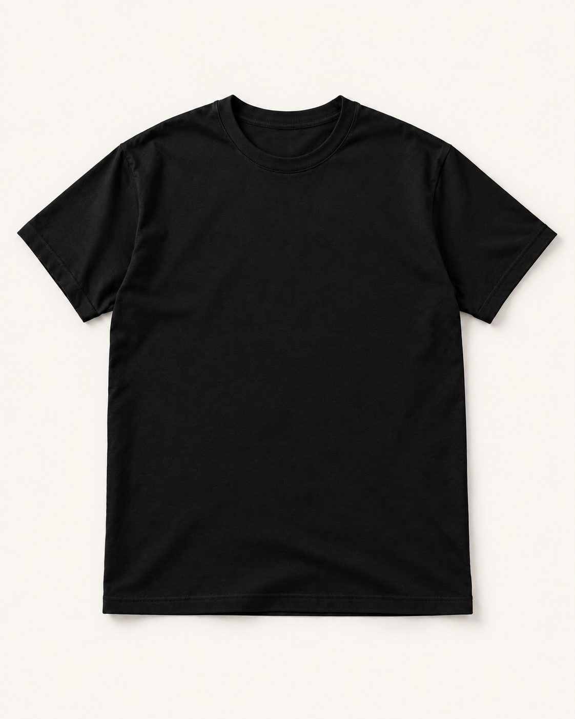 Sinner Sisters black 220gsm heavyweight T-shirt front view with blank front